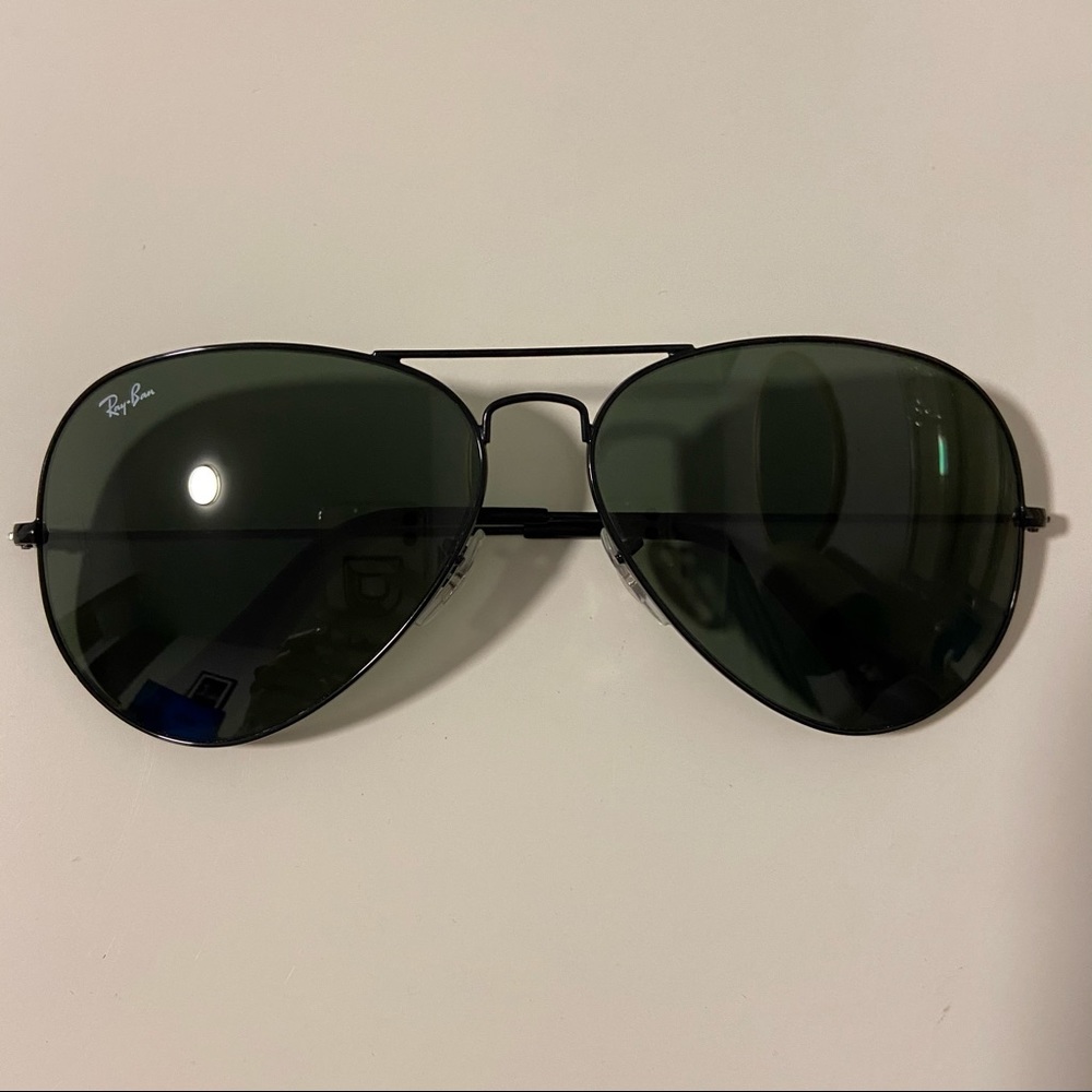 Ray-Ban black metal aviators